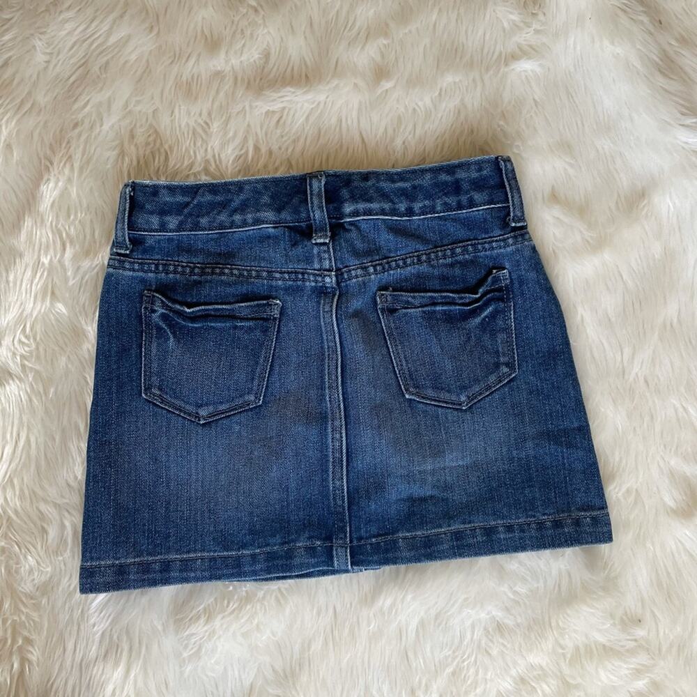Old Navy Girls Size Medium Jean Skirt patchwork adjustable - Picture 6 of 6
